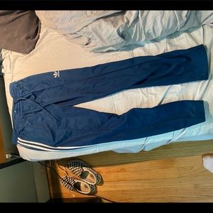 Adidas Beckenbauer Three Stripes Track Pants.